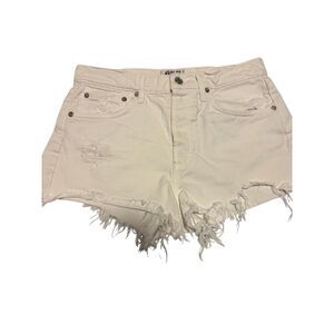 AGOLDE size 27 Off white cut off distressed shorts - EUC